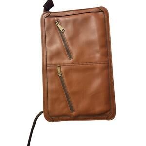 Vintage Leather Pouch with YKK zippers